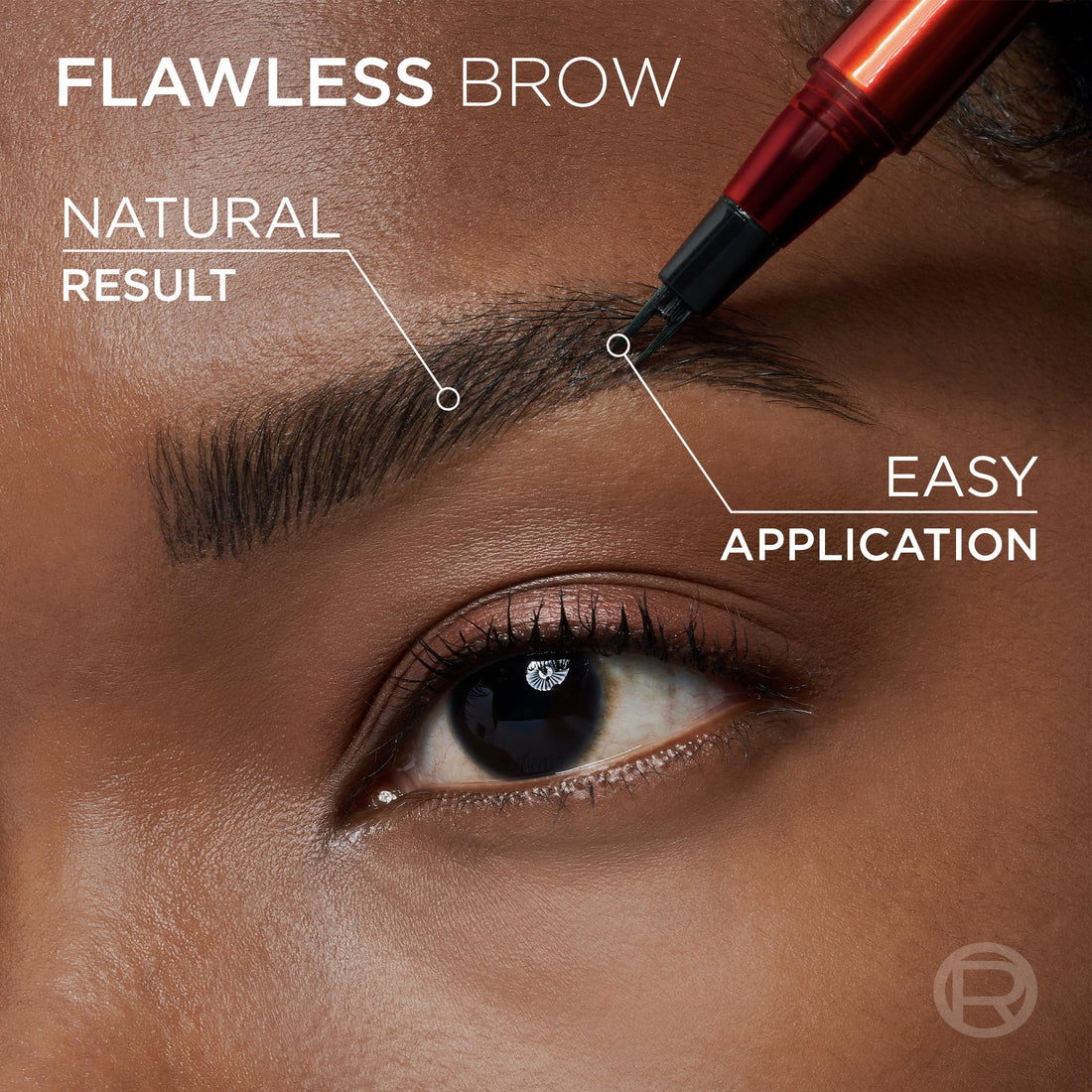 L'Oréal Paris Infallible Faux Brow, Double Brush Tip Brow Tint Pen, Natural Finish, Waterproof, Transfer and Smudge-Resistant, Shaping Brows for up to 48 hours, Shade: Light Brunette