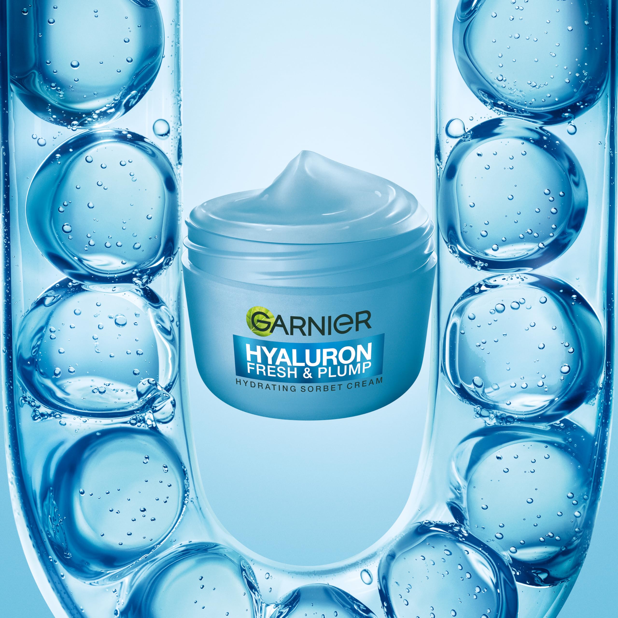 Garnier Vitamin C* Fresh & Bright Hydrating Sorbet Cream, 4% Vitamin C* & Niacinamide, Ultra Fresh & Light, For Dull, Uneven Skin, Cruelty Free International & Vegan - 85ml