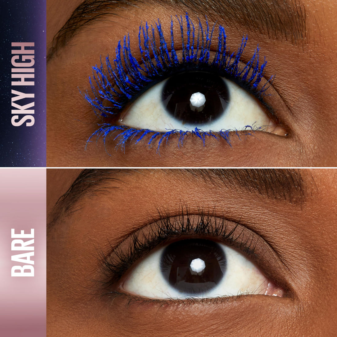 Maybelline Lash Sensational Sky High Washable Mascara Make-up, Volumen, Verlängerung, Definition, Schwung, Multiplikation, aufbaufähige Formel, Very Black, 1 Stück