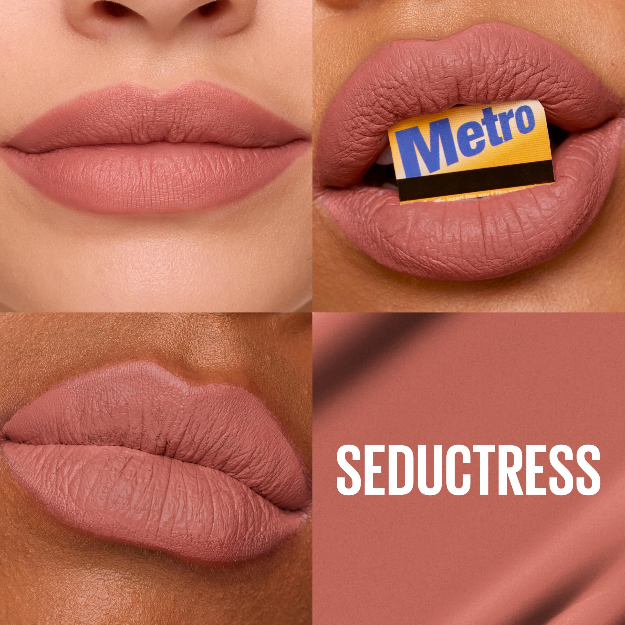 Maybelline Super Stay Matte Ink Liquid Lipstick Makeup, Long Lasting High Impact Color, Up to 16H Wear, Mover, Brown, 1 Count, Packaging May Vary