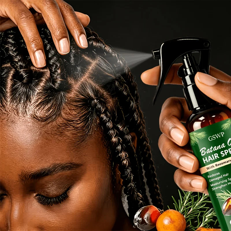 GSWP BATANA OIL and Rosemary Hair Care Spray: Strengthens hair, deeply moisturizes, repairs dry and damaged hair.100ml+100ml