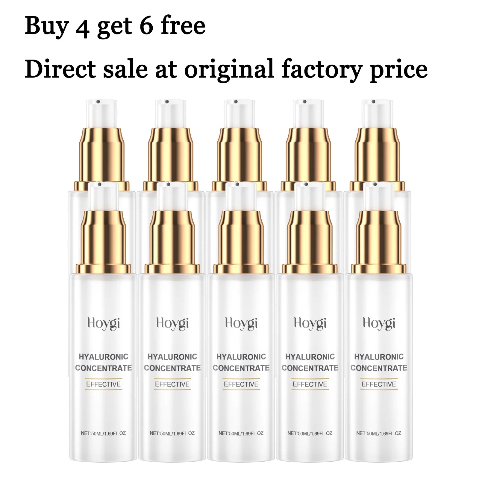 50ML Hyaluronic Acid Face Serum Gentle Hydrating Improve Skin Texture Enhance Smoothness Anti-oxidant Glowing Facial Serum