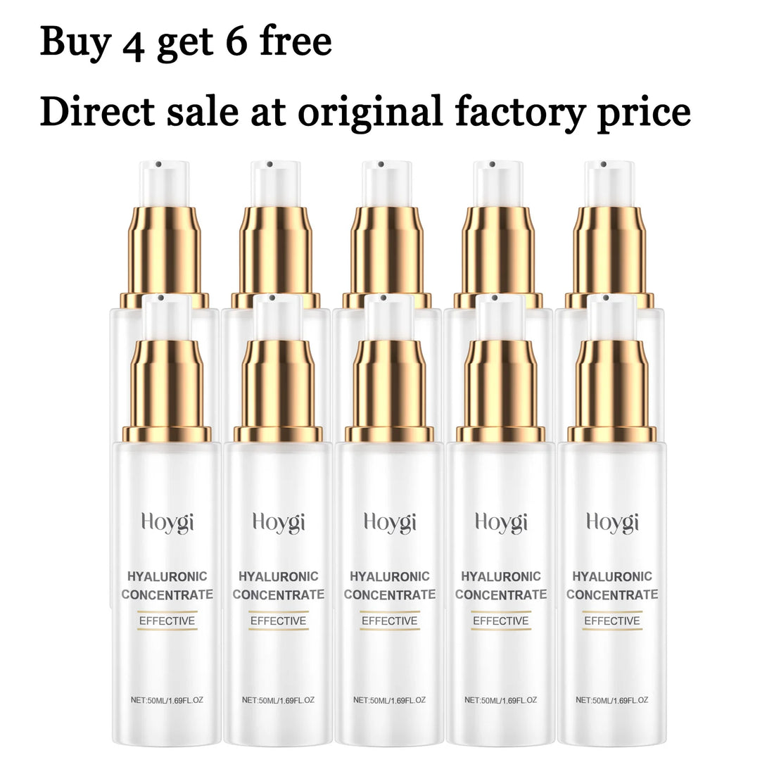 50ML Hyaluronic Acid Face Serum Gentle Hydrating Improve Skin Texture Enhance Smoothness Anti-oxidant Glowing Facial Serum
