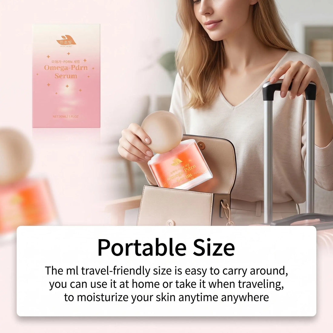 Hanchobit Niacinamide Omega Pdrn Facial Serum Deep Repair Renew Brighten Tone Smooth Moisturizing Lifting Firming Face Skin Care