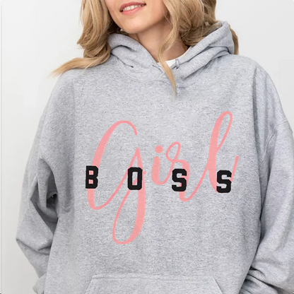 Women Hoodies Graphic Hoodie Girl Boss Cartoon Print Women Cotton Clothing Y2k Clothes Pullovers Daily And Street Wear