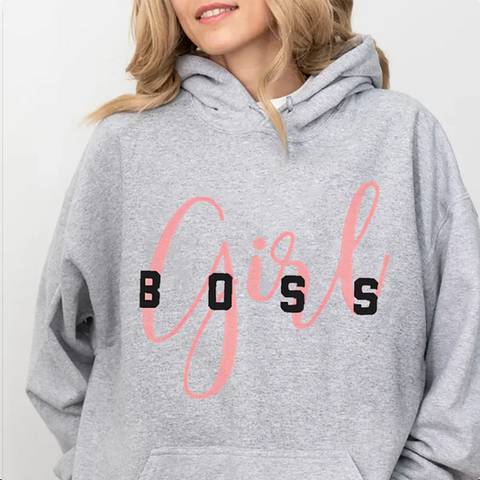 Women Hoodies Graphic Hoodie Girl Boss Cartoon Print Women Cotton Clothing Y2k Clothes Pullovers Daily And Street Wear