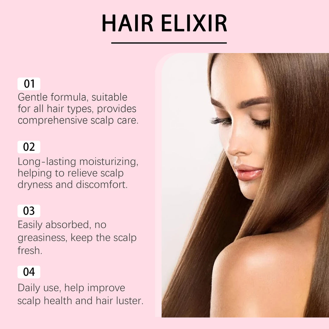 Pre-wash Hair Serum Ginger Root Extract Deeply Nourishes Scalp Softens Hair Reduces Split Ends Premium Scalp Care Treatment Essence