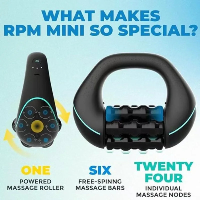 Summer Camping Massager, Electric Handheld Relaxation Roller Massager - Camping Supplies and Equipment, USB Rechargeable, Adjustable Speed, Portable Massager, Suitable for Gym, Home, Office, Travel, Muscle Relaxation Device,