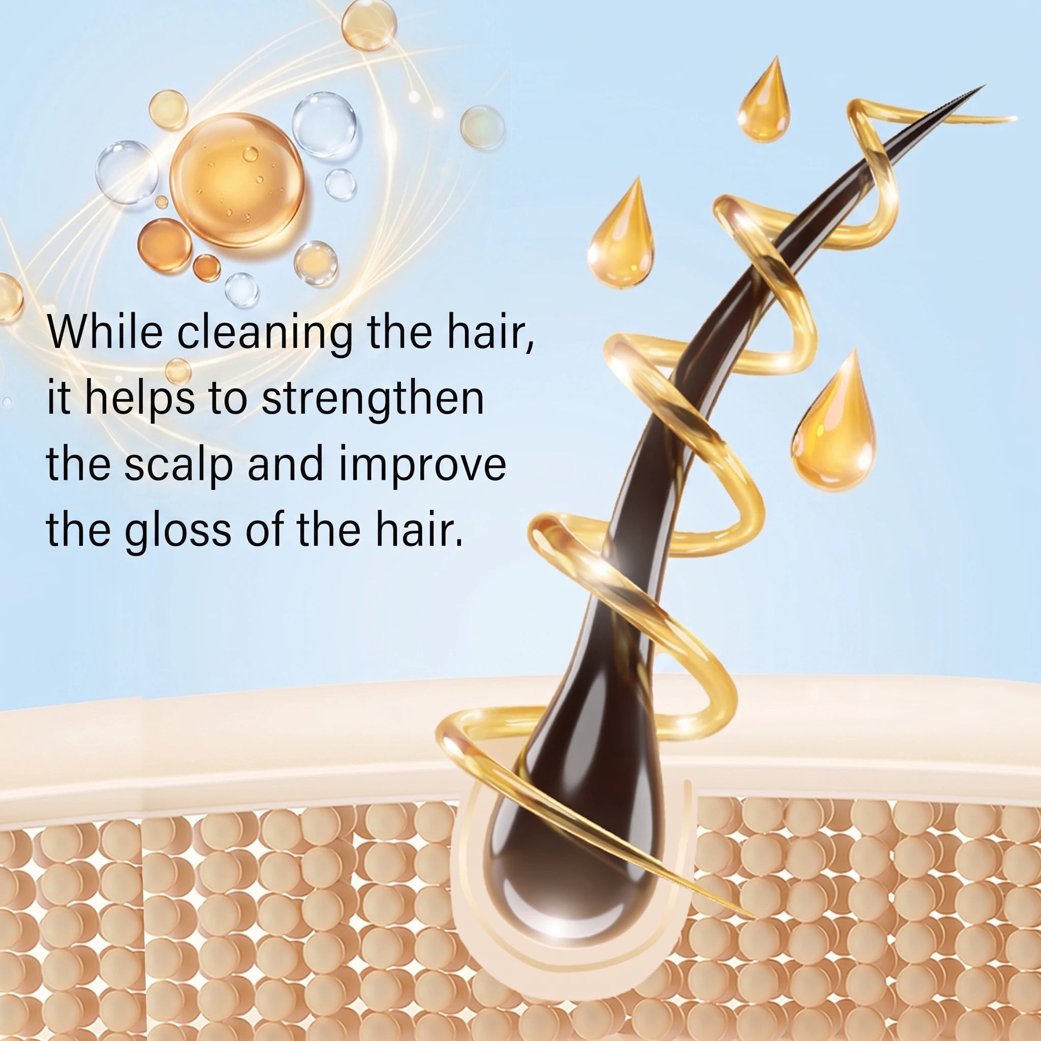 Hoegoa Onion Biotin Shampoo Scalp Soothing Gentle Cleansing Nourishing Natural Shine Smooth Growth Prevents Hair Loss Volumizing Hair Strengthen Shampoo