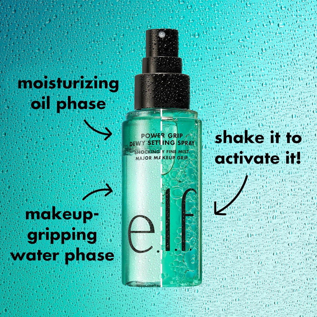 e.l.f. Power Grip Dewy Setting Spray, Long-Lasting Formula, Grips Makeup For A Hydrated, Dewy Finish, Vegan & Cruelty-Free Halalzen