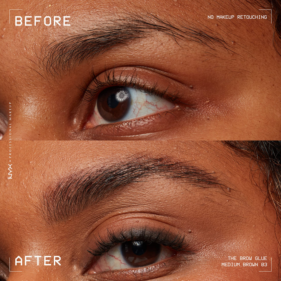 NYX PROFESSIONAL MAKEUP The Brow Glue, Extreme Hold Eyebrow Gel - Clear