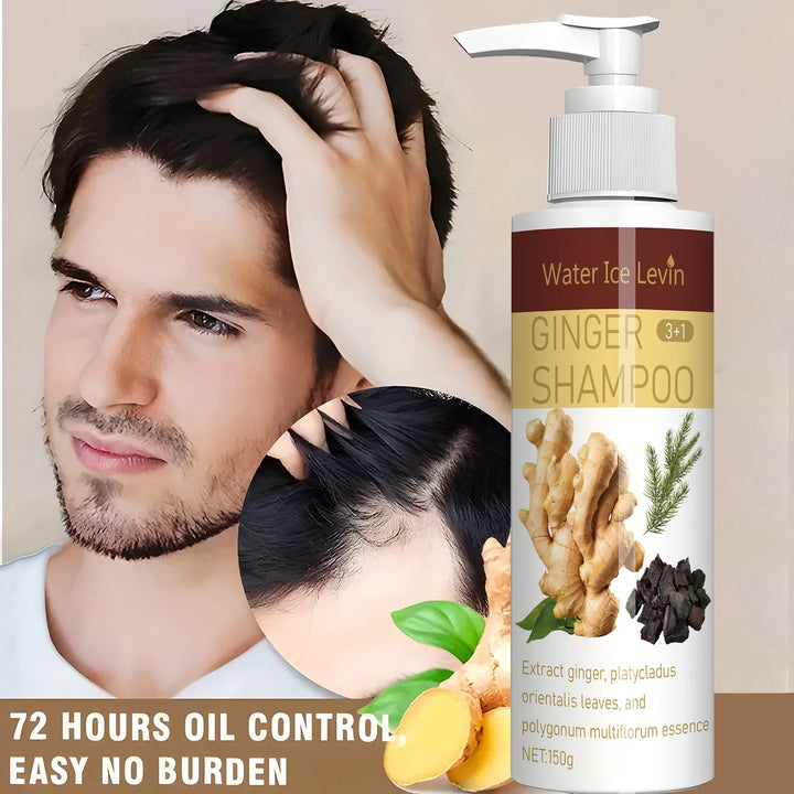 Ginger Regrowth Shampoo for Hair Loss Control Oil Dandruff Moisturize Nourish Scalp Repair Damaged Hair Growth Treatment
