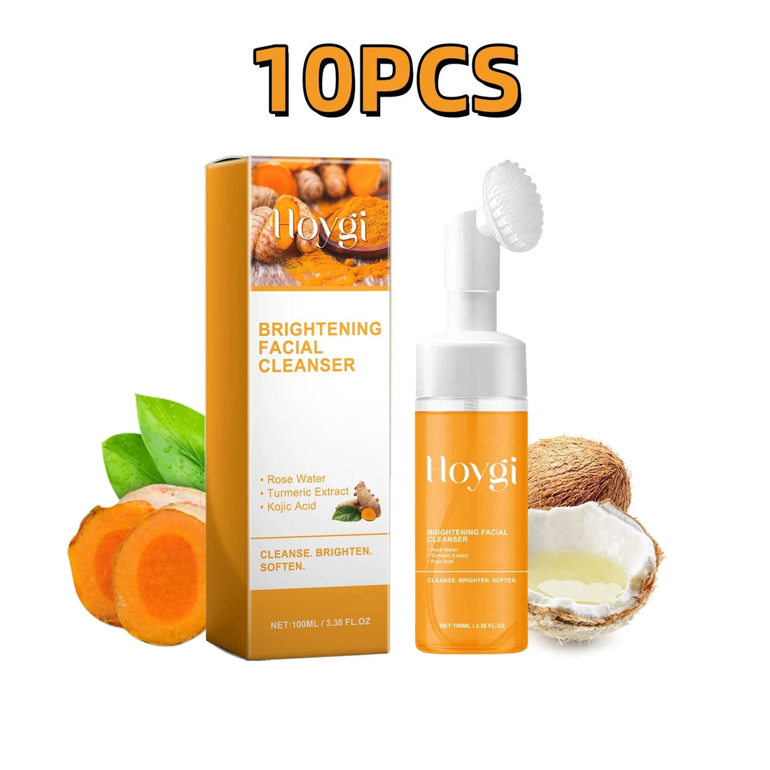 Turmeric Cleansing Milk Blackhead Keratin Remove Oil Control Shrink Pores Reduce Acne Scars Hydrate Moisturize Facial Cleanser Halalzen