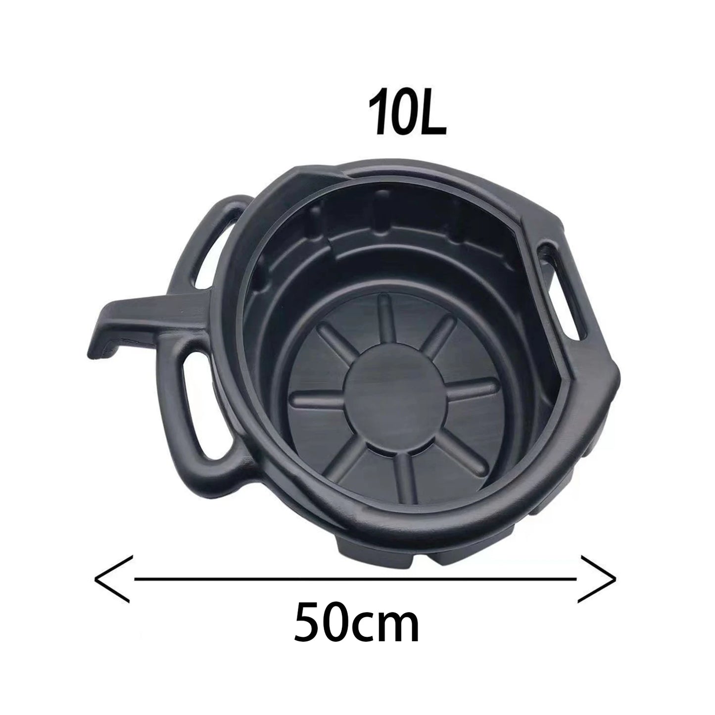 6/8/10L Oil Receiving Basin Oil Change Drain Pan Cleaning Oil Drain Container Leakproof for Car Motorcycle Auto Repair Tool