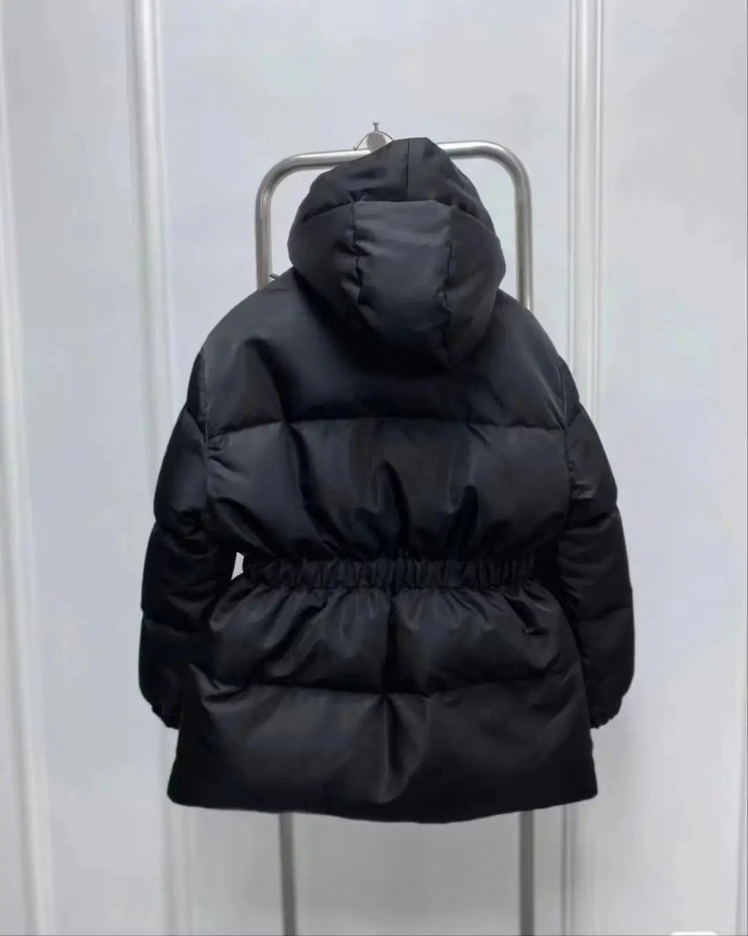 High Quality Winter Women's Padding Solid Casual Fashion Hooded Belt Button Thermal Pockets Waist Loose Down Jacket