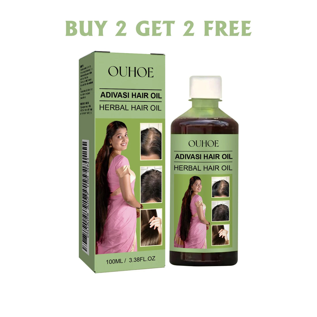 Ouhoe Herbal Hair Care Oil Temperature And Nourishing Scalp Strengthening Hair Cleaning Scalp Care Nourishment Softening Hair
