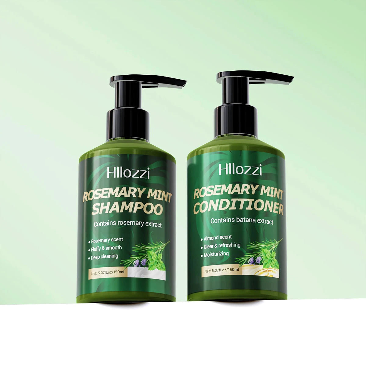 Rosemary shampoo and conditioner provide long-lasting moisturizing and nourishing care for your hair, leaving it smooth, silky.