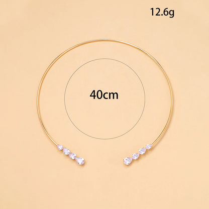 Stonefans Water Drop Choker Necklace Women Bling Neck Prom Accessories Rhinestone Fashion Sparkly Wedding Jewellery Party Collar