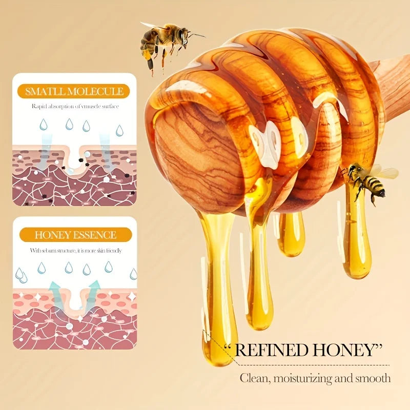 Natural Honey Handmade Soap Set with Essential Oils - 100g x 2pcs, Unisex, Perfect for Home or Travel Halalzen