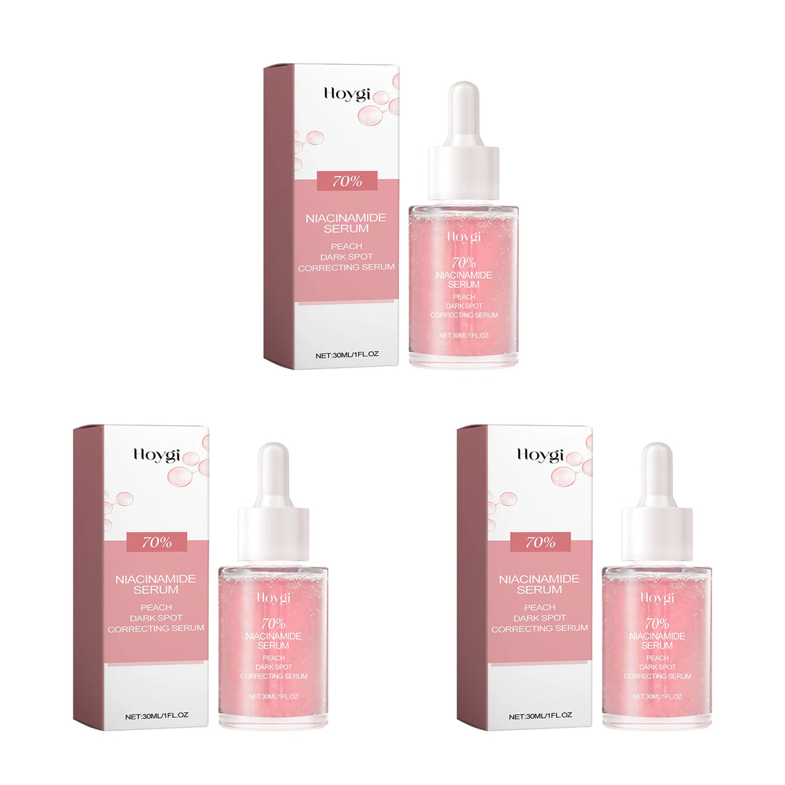 70% Niacinamide Facial Serum Hyaluronic Acid Peach Extract Hydrates Skin Minimizes Pores Refines Texture Balances Oil Restorative Face Care Serum