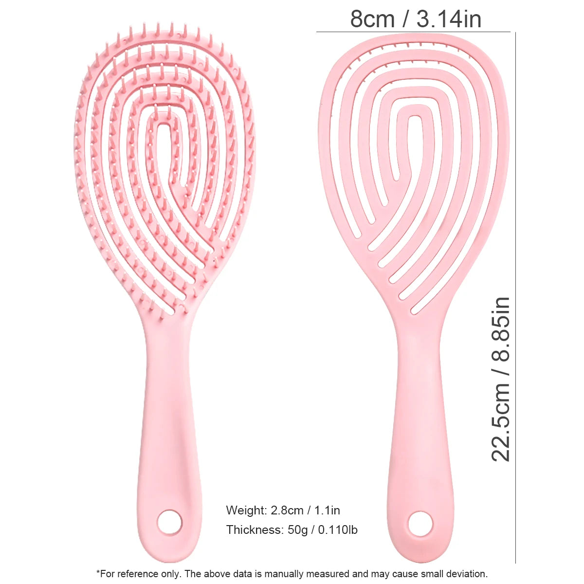 Scalp Massage Combs Hollow Out Hair Brush Hair Styling Detangler Fast Blow Drying Detangling Tool Wet Dry Curly Hair