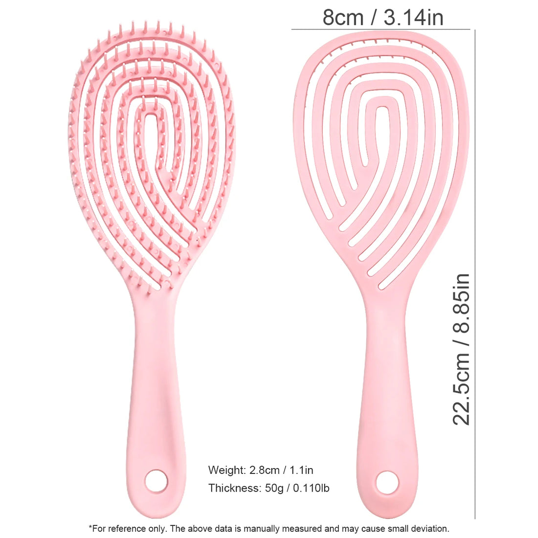 Scalp Massage Combs Hollow Out Hair Brush Hair Styling Detangler Fast Blow Drying Detangling Tool Wet Dry Curly Hair