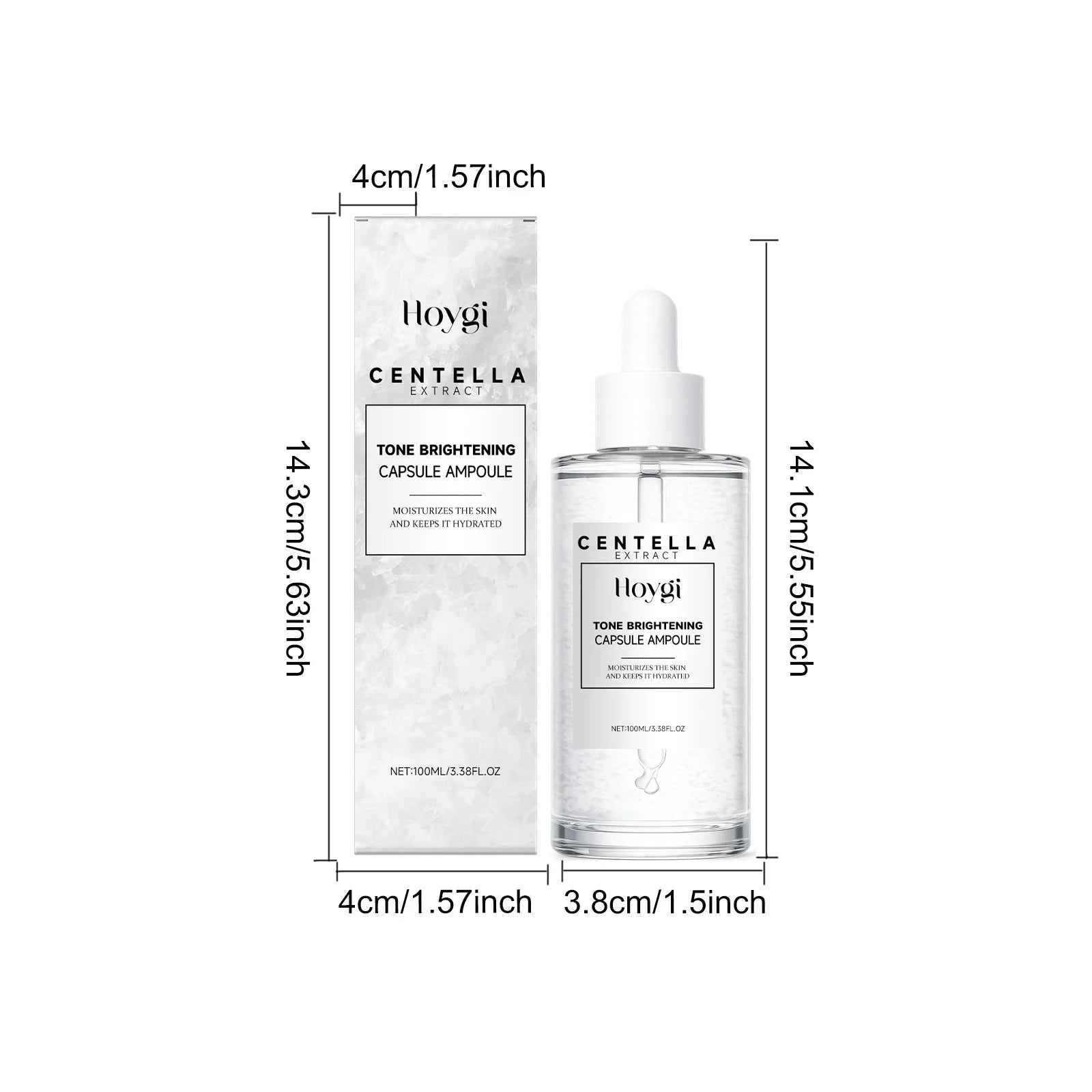 100ML Centella Face Serum Deep Moisturizing Improve Skin Texture Nourishing Pores Enhance Smoothness Glowing Non-greasy Daily Care Face Serum
