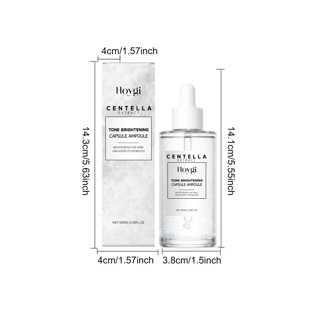 100ML Centella Face Serum Deep Moisturizing Improve Skin Texture Nourishing Pores Enhance Smoothness Glowing Non-greasy Daily Care Face Serum