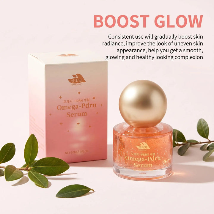Hanchobit Niacinamide Omega-Pdrn Face Serum Hydrating Brightening Even Skin Tone Dark Spots Barrier Repair Glow Boosting Facial Essence