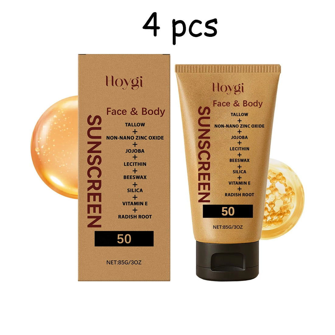 Hoygi Light Sunscreen Cream Refreshing Prevent Sunburn Moisturizing Non-sticky Reduce Dryness Soothing Discomfort Body Sunscreen Halalzen