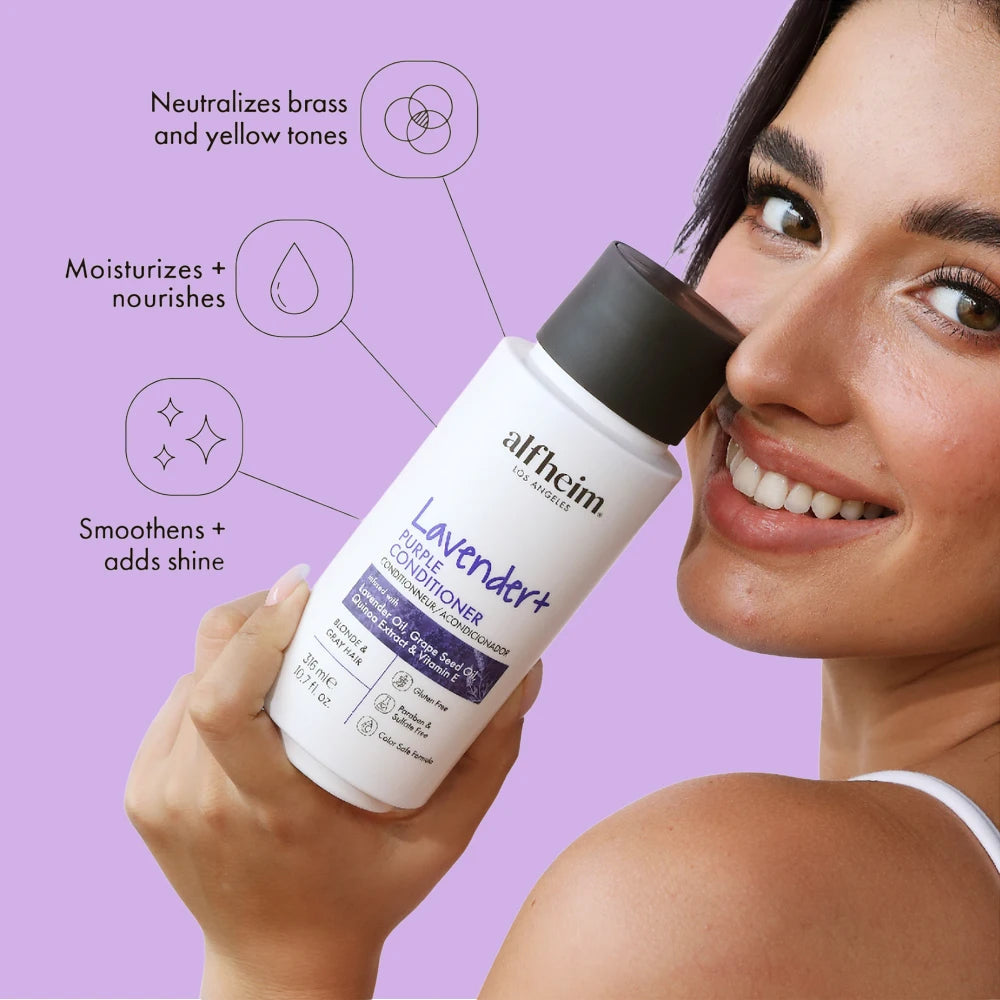 Lavender+ Purple Shampoo & Conditioner Set Halalzen