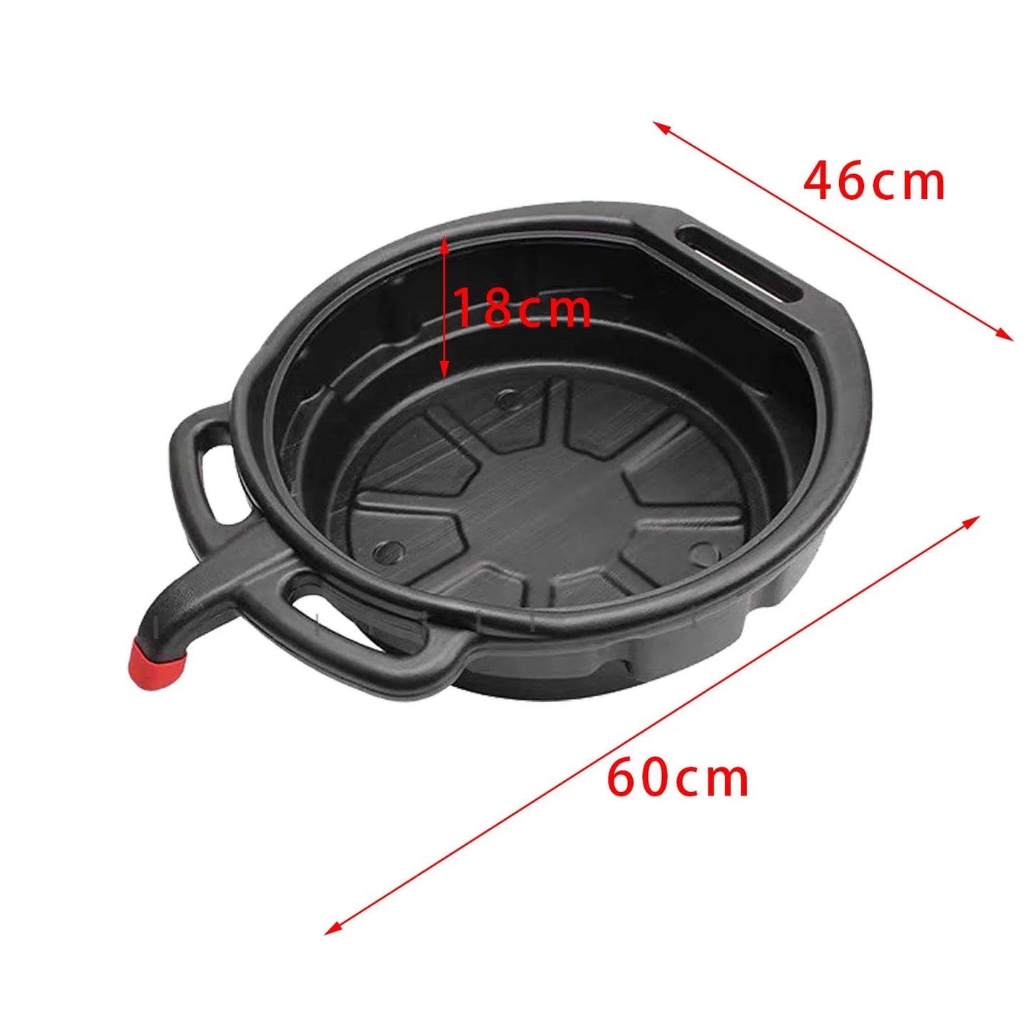 6/8/10L Oil Receiving Basin Oil Change Drain Pan Cleaning Oil Drain Container Leakproof for Car Motorcycle Auto Repair Tool