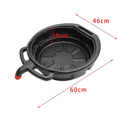 6/8/10L Oil Receiving Basin Oil Change Drain Pan Cleaning Oil Drain Container Leakproof for Car Motorcycle Auto Repair Tool