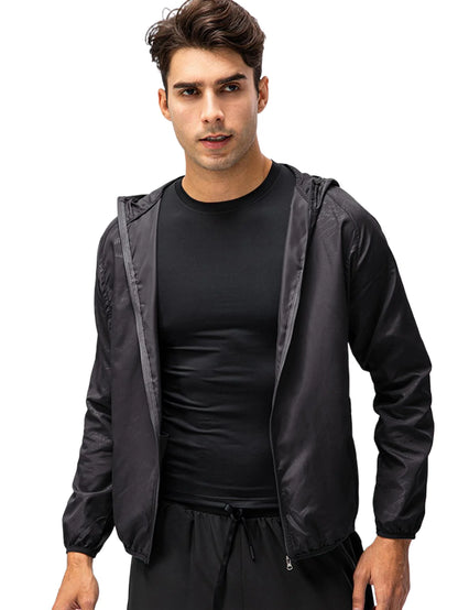 Men's Sports Jacket - Lightweight and Breathable Running and Training Jacket for Fitness and Outdoor Activities