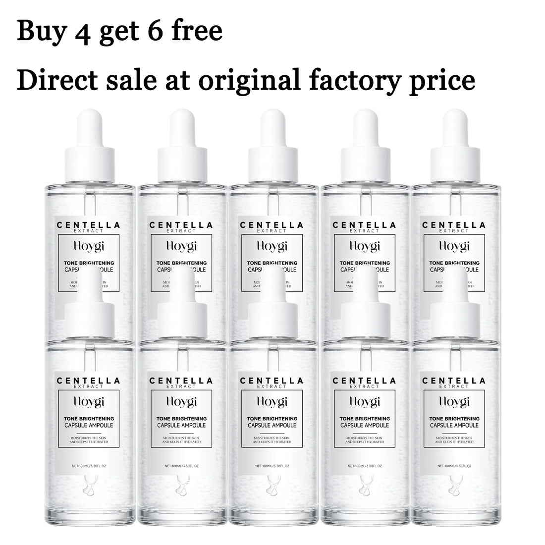 100ML Centella Face Serum Deep Moisturizing Improve Skin Texture Nourishing Pores Enhance Smoothness Glowing Non-greasy Daily Care Face Serum