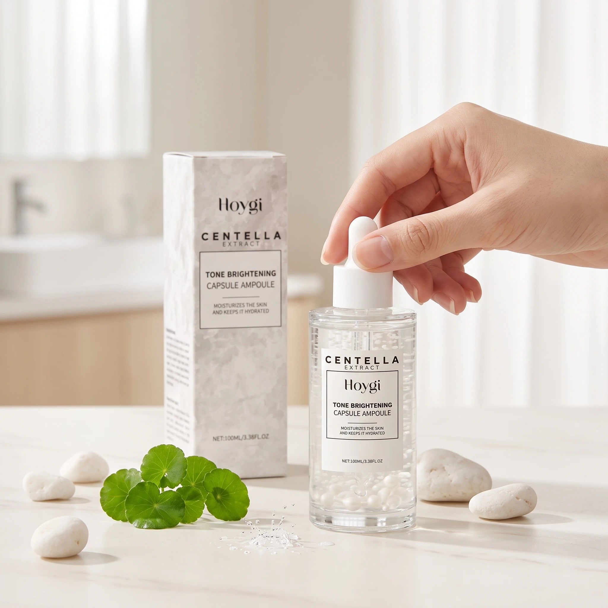 100ML Centella Face Serum Deep Moisturizing Improve Skin Texture Nourishing Pores Enhance Smoothness Glowing Non-greasy Daily Care Face Serum