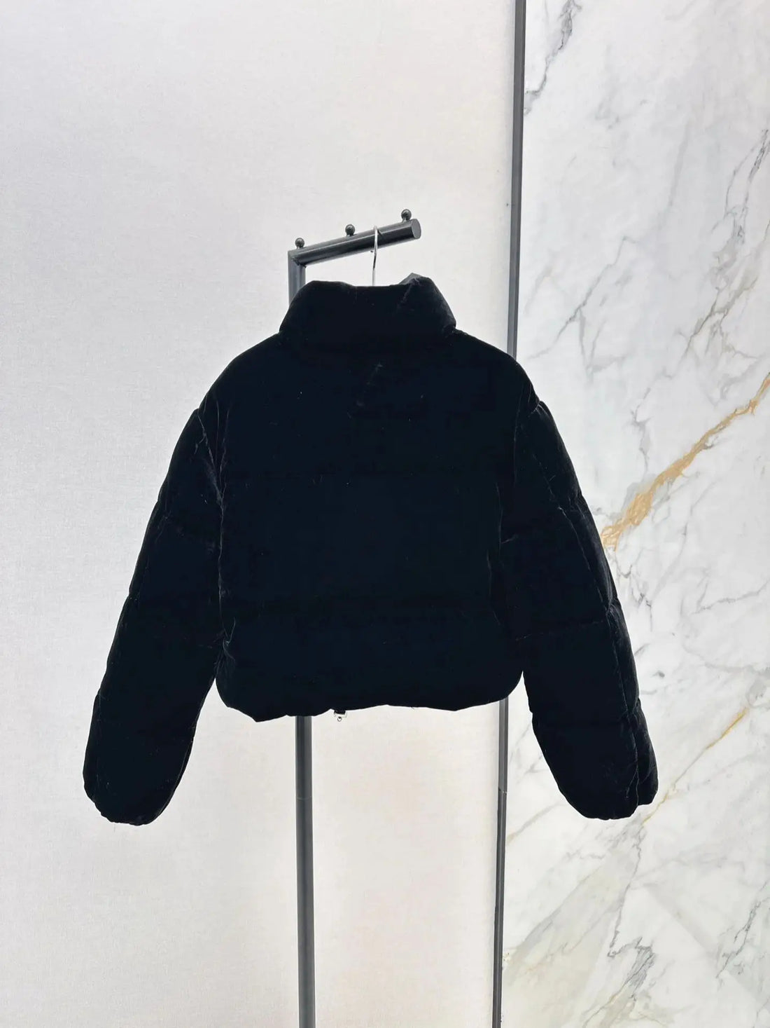 Automne/Hiver 2025 - Nouvelle doudoune courte en velours à col montant - Version courte - Polyvalente, légère et douce - Modèle Sticky 364