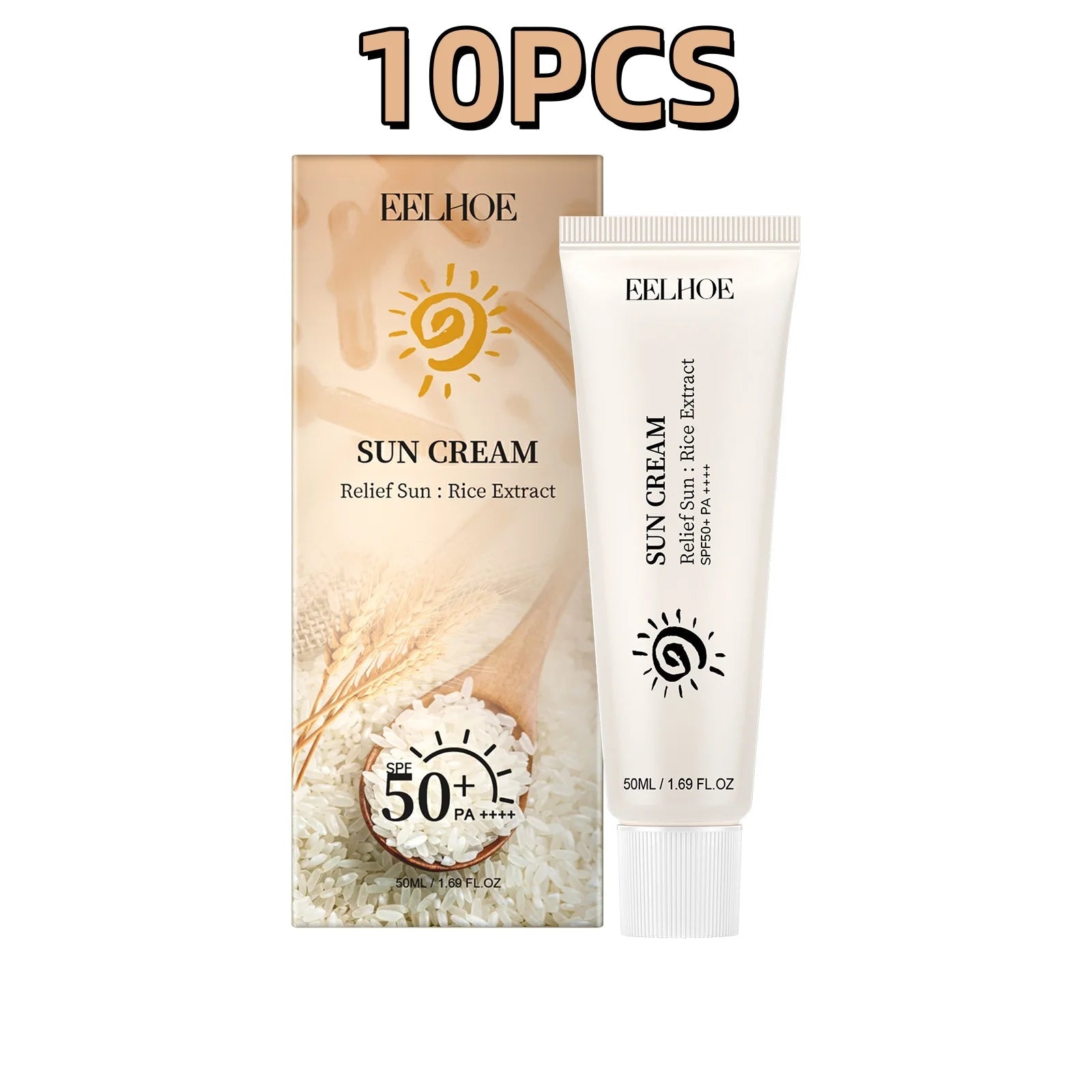 Sunscreen Spf 50+ Uv Shield Reduce Dryness Sunburn Repair Firming Skin Refreshing Oil Control Hydrate Brighten Sun Block Cream Halalzen