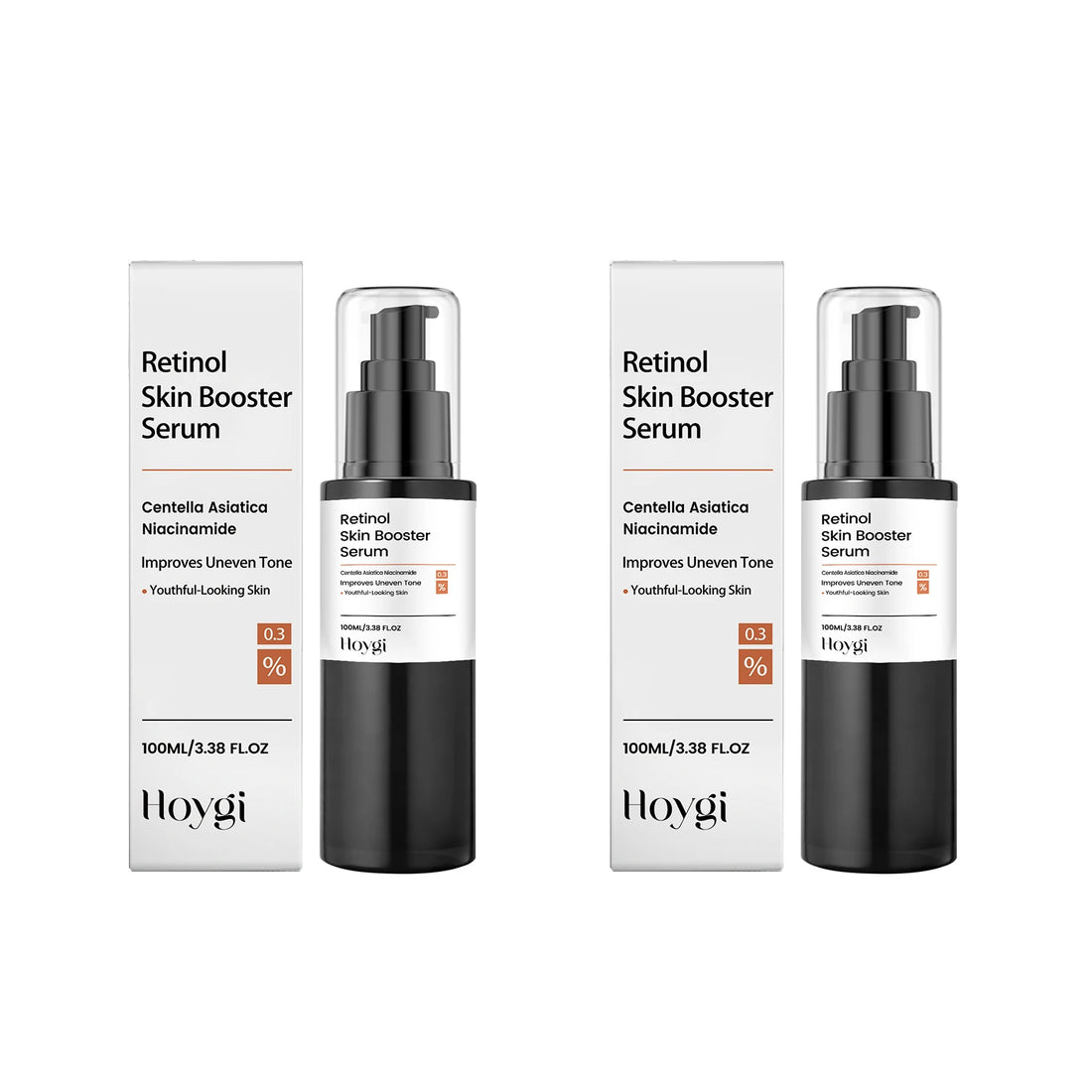 Hoygi Retinol Facial Serum Gentle Hydrating Brighten Skin Tone Firming Lifting Anti-Aging Smooth Fine Lines Daily Face Skin Care