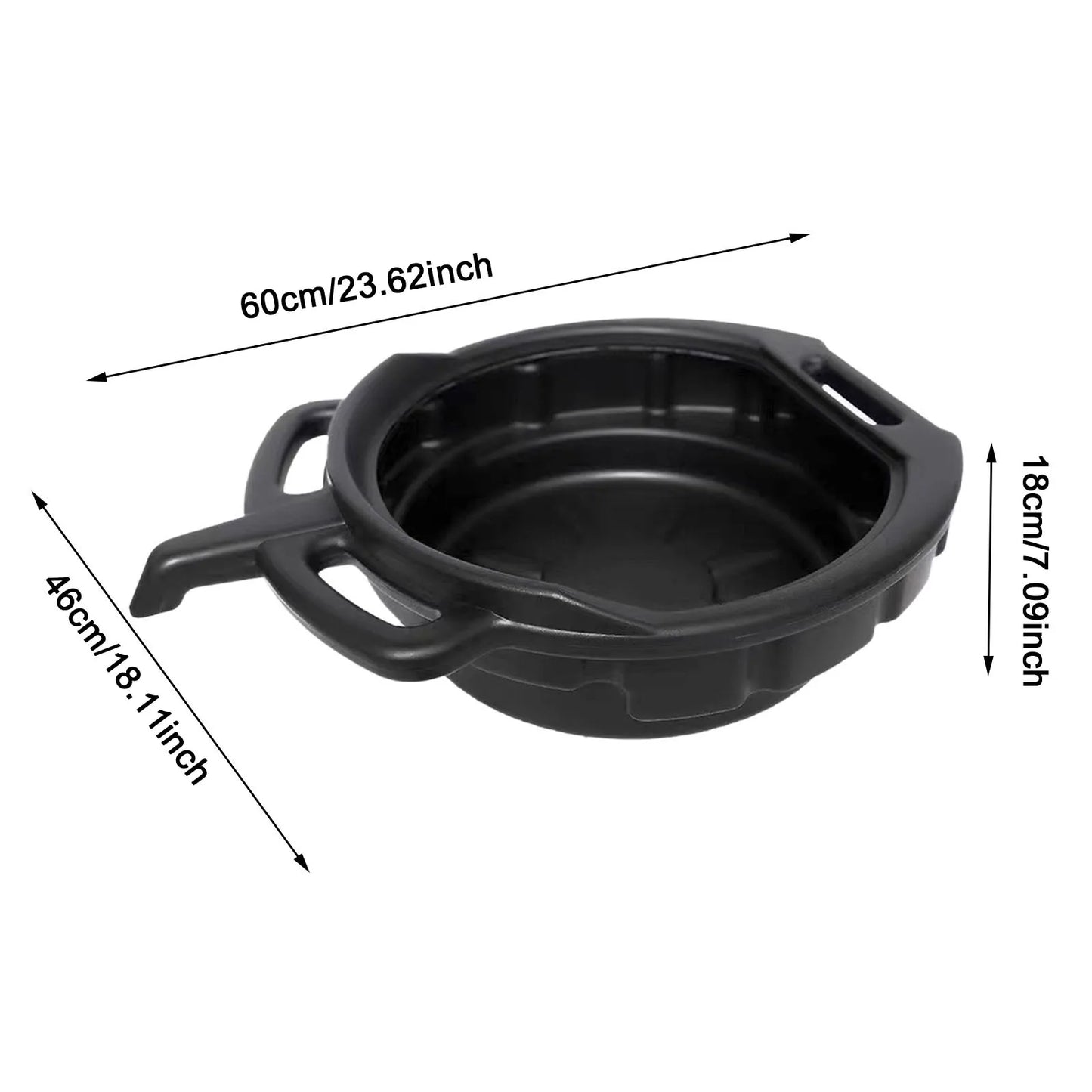 6/8/10L Oil Receiving Basin Oil Change Drain Pan Cleaning Oil Drain Container Leakproof for Car Motorcycle Auto Repair Tool