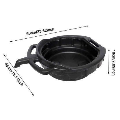 6/8/10L Oil Receiving Basin Oil Change Drain Pan Cleaning Oil Drain Container Leakproof for Car Motorcycle Auto Repair Tool