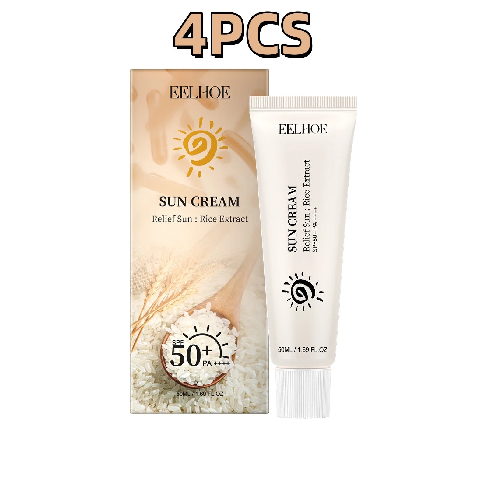 Sunscreen Spf 50+ Uv Shield Reduce Dryness Sunburn Repair Firming Skin Refreshing Oil Control Hydrate Brighten Sun Block Cream Halalzen