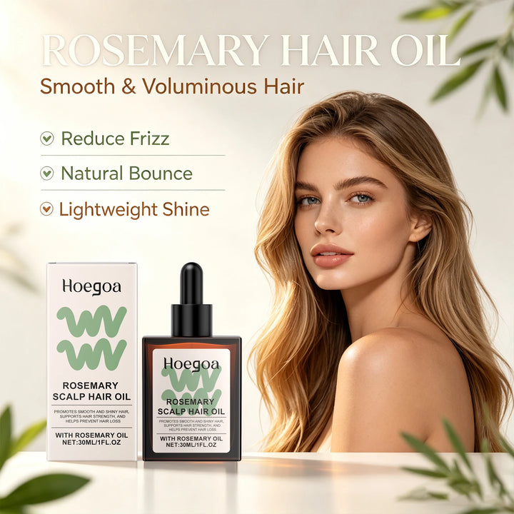 Rosemary Hair Care Oil Vitamin E Soft Smooth Natural Volume Lightweight Long Lasting Fragrance Daily Use Non Greasy Formula Hair Care