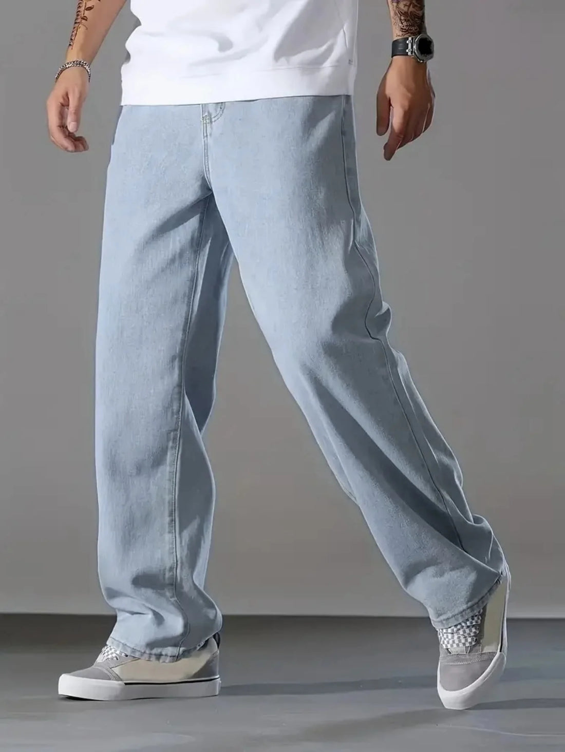 Men's Straight Leg Jeans, Mid Weight Cotton Construction, Reinforced Pocket Technology, Transitional Style for Business and Outd