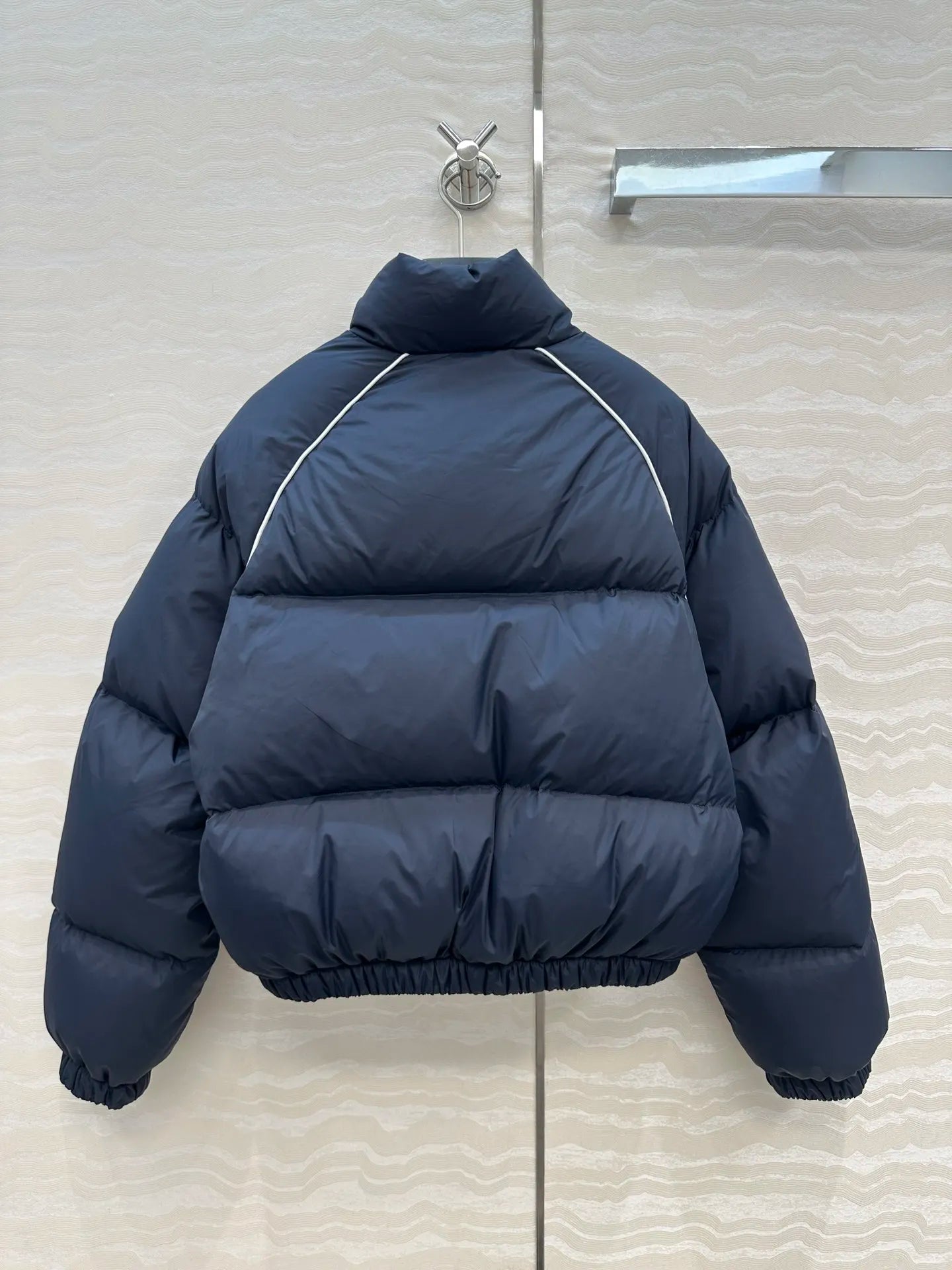 High Quality Winter Women's Casual Fashion Zipper Patchwork Stand Collar Thermal Down Jacket JQ046