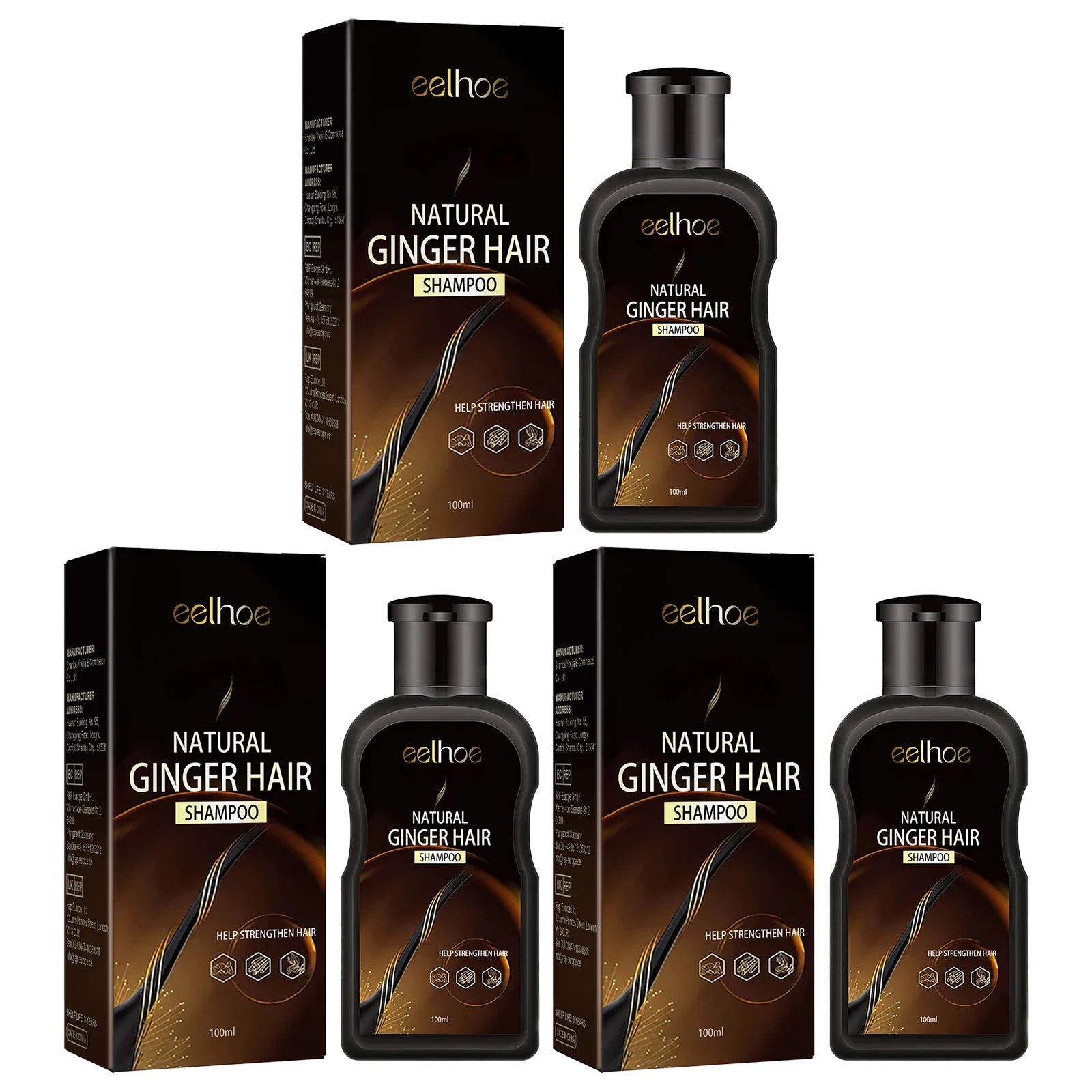 Ginger Extract Shampoo Lemon Scent Stimulates Follicles Activates Natural Growth System Improves Scalp Circulation Strengthens Hair Reduces Loss Hair Care Shampoo