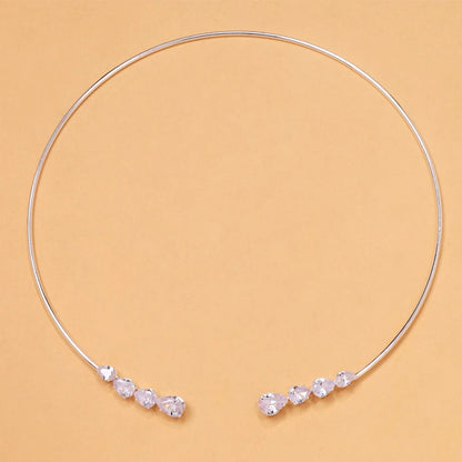 Stonefans Water Drop Choker Necklace Women Bling Neck Prom Accessories Rhinestone Fashion Sparkly Wedding Jewellery Party Collar