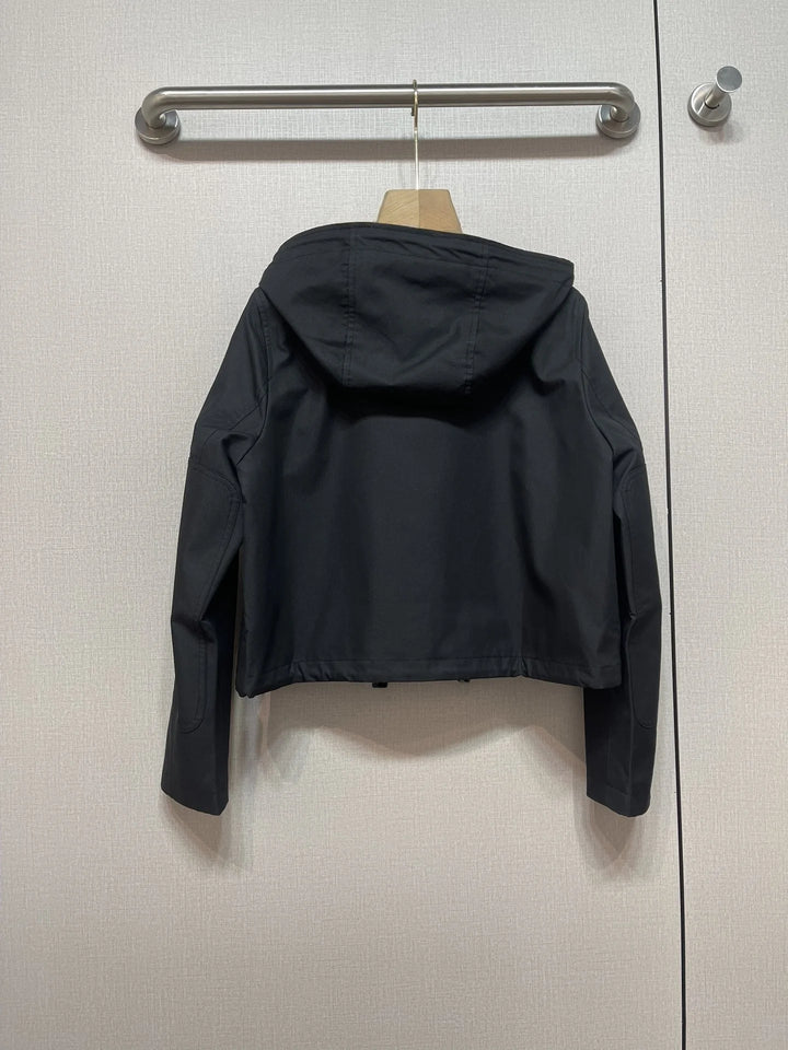 2025 Erken Sonbahar Moda Kadın Ceket Düğmeli Hırka Kapüşonlu Ceket Uzun Kollu Gömlek Kadın Palto