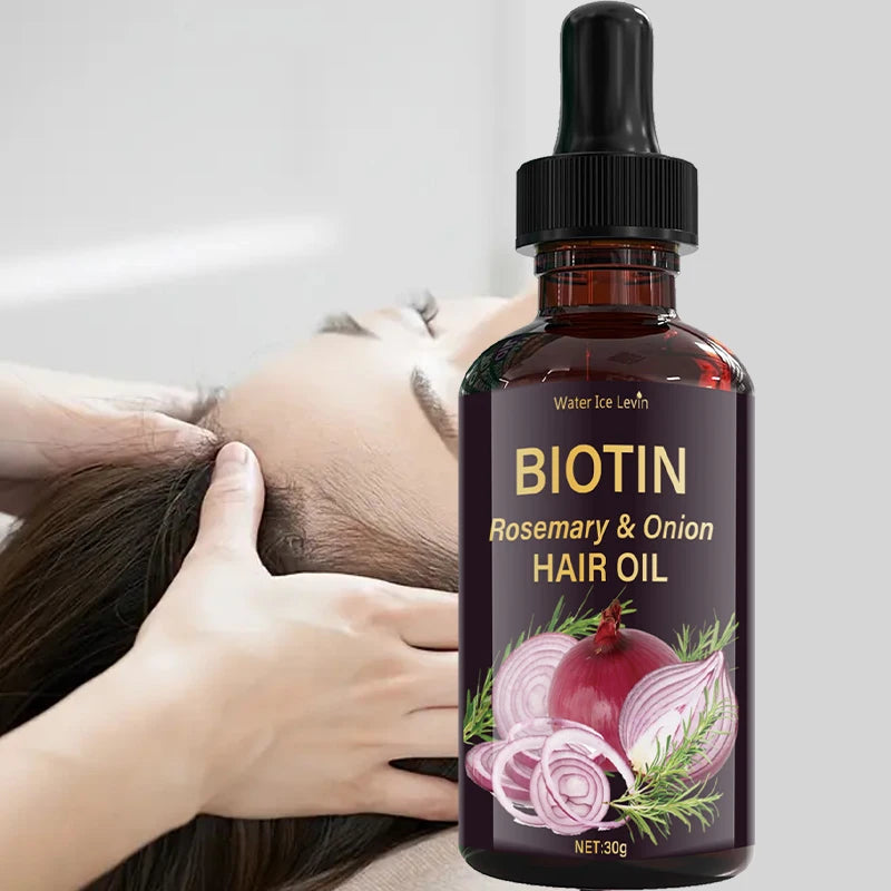 30ml Rosemary Thick Hair Essential Oil, Biotin, Repair Hair Damage, Prevent Hair Loss, Smooth Hair, Nourishing Hair Care Oil