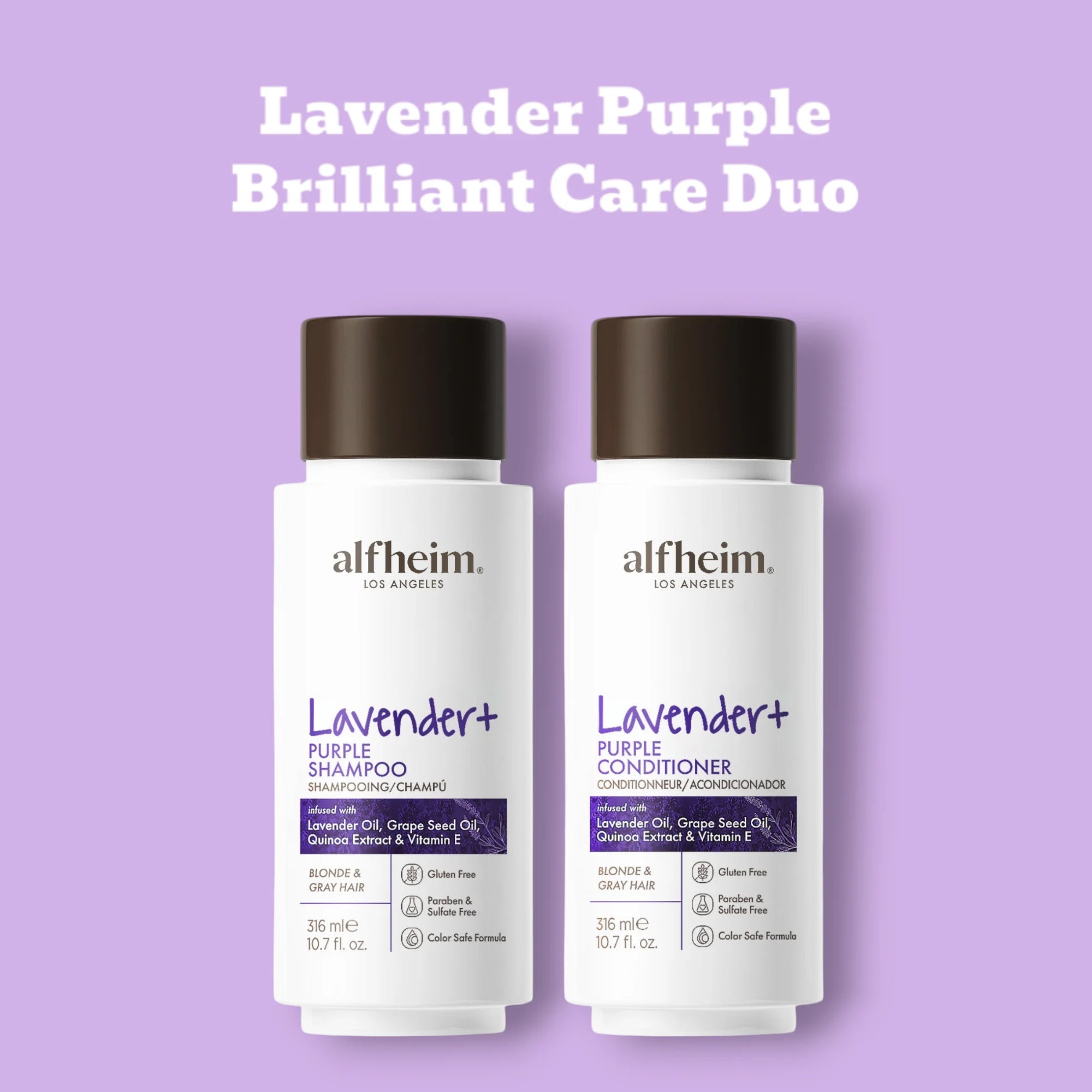 Lavender+ Purple Shampoo & Conditioner Set Halalzen